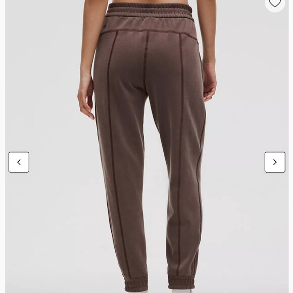 Lululemon Brushed Softstreme High-rise Jogger Espresso / Mushroom Brown Size 4 - Picture 3 of 11